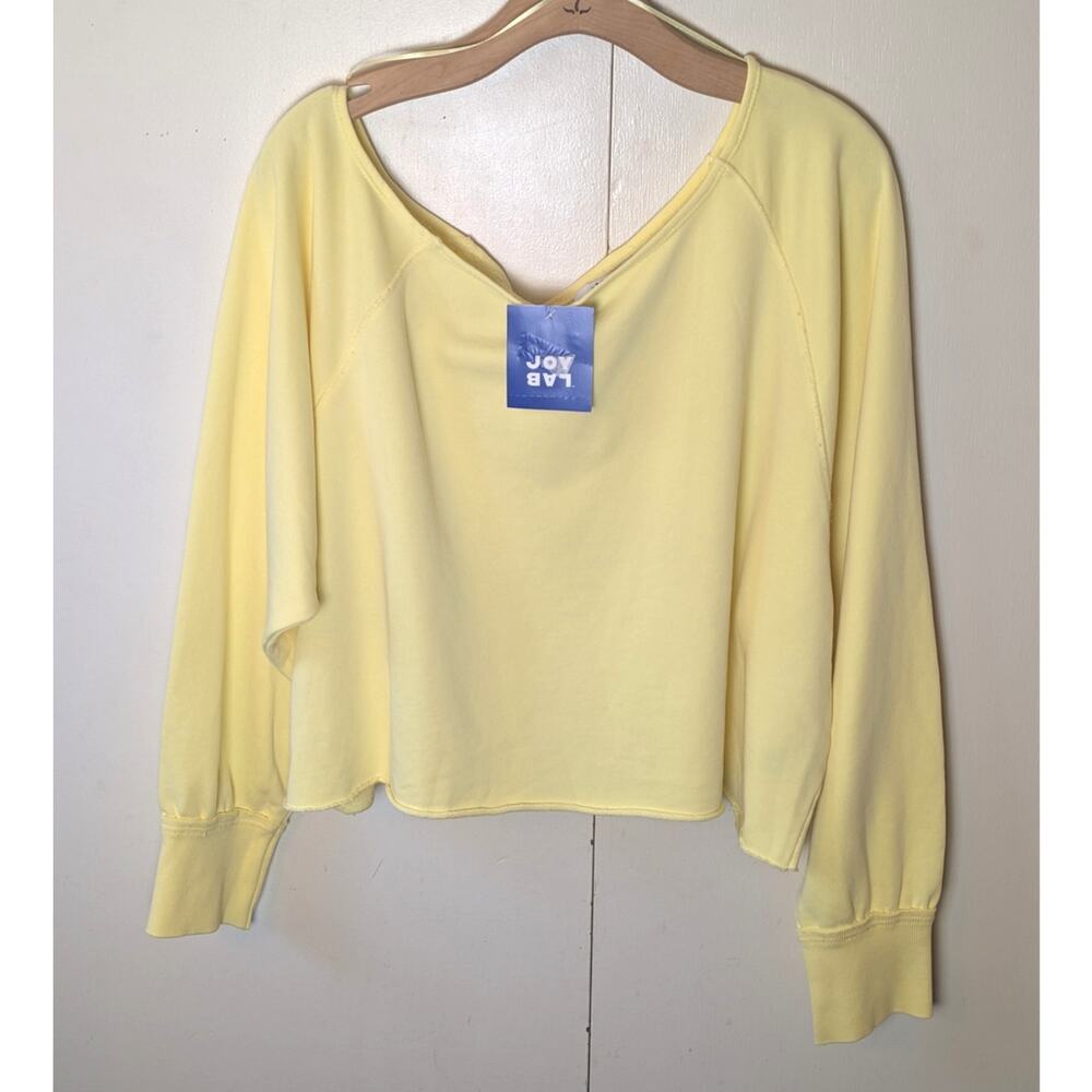 JoyLab Off Shoulder Yellow Long Sleeve XXL